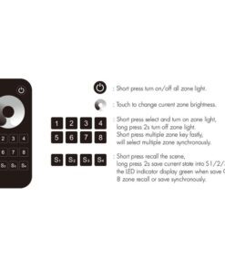 Alternative view of Telecomando RF 2.4GHz Radiocomando Dimmer Con Disco Touch Per 8 Zone Magnetico Compatibile Con Alimentatore Skydance