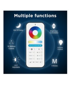 Telecomando RF 2.4GHz Radiocomando 5 in 1 RGB+CCT Per 6 Zone 9 Modalità