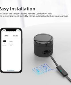 Broadlink HTS2 Sensore Remoto Per Monitorare Temperatura e Umidità Ambiente Compatibile Con Rm4 Mini e Pro