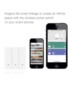 Interruttore Bluetooth BLE Mesh 3 Tasti Con 9 Scene Switch App Tuya Alimentazione Con Pile
