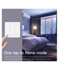 Interruttore Bluetooth BLE Mesh 3 Tasti Con 9 Scene Switch App Tuya Alimentazione Con Pile