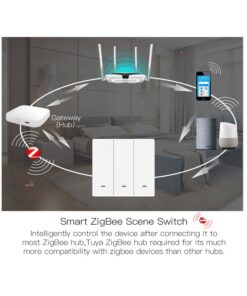 Interruttore Bluetooth BLE Mesh 3 Tasti Con 9 Scene Switch App Tuya Alimentazione Con Pile