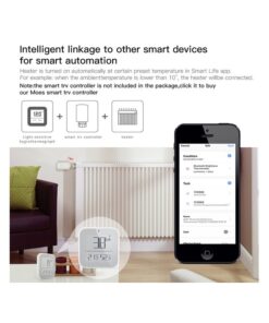 Alternative view of Bluetooth BLE Mesh Sensore Di Temperatura Umidita e Luce 3 In 1 APP Tuya Piccolo Quadrato