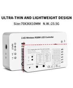 Mini ZigBee Controller 12V 24V 5 In 1 Per Striscia Led Da Mono Colore Fino a 5 Canali Con Philips HUE 3.0 e Amazon Alexa Echo (4ª generazione) o Echo Studio