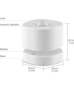 ZigBee Sensore Di Movimento PIR Motion Sensor Rilevatore Infrarossi App Tuya Con Base Snodabile Angolo Largo