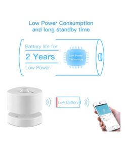 ZigBee Sensore Di Movimento PIR Motion Sensor Rilevatore Infrarossi App Tuya Con Base Snodabile Angolo Largo