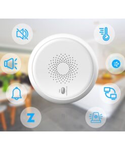 ZigBee Sensore Fumo Rilevatore di Fumo Allarme Antincendio con Sensore Fotoelettrico Indipendente