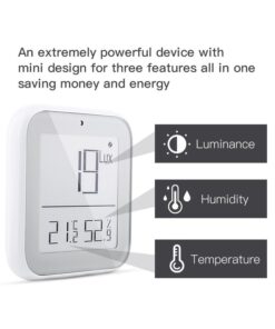 Alternative view of ZigBee Sensore Di Temperatura Umidita e Luce 3 In 1 APP Tuya Piccolo Quadrato