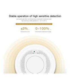 ZigBee Sensore Fumo Rilevatore di Incendio Allarme Antincendio con Sensore Fotoelettrico Indipendente