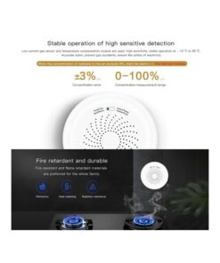 ZigBee Sensore Gas Rilevatore Perdita Gas Con Funzione Allarme Sonore