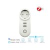 ZigBee 3.0 Smart Socket Presa Schuko ZigBee Con 2 Porte USB 16A 220V Compatibile Con Alexa Google Philips Hue Samsung Smartthings