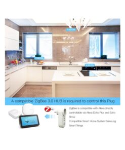 Alternative view of ZigBee 3.0 Smart Socket Presa Schuko ZigBee Con 2 Porte USB 16A 220V Compatibile Con Alexa Google Philips Hue Samsung Smartthings