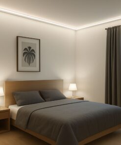 50M Striscia Led COB 8W/M 220V-240V Luce Naturale 4200K 600lm IP65 CRI=80 Angolo 180°