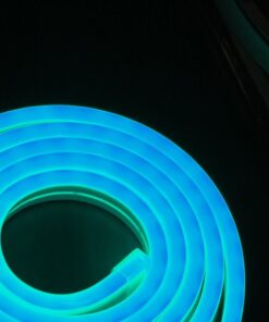 Striscia LED Neon 5M 8.5W/M 12V 120LED Modellabile e Tagliabile IP65 Impermeabile Ice Blue Angolazione Luce 120