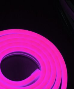 Striscia LED Neon 5M 8.5W/M 12V 120LED Modellabile e Tagliabile IP65 Impermeabile Pink Angolazione Luce 120