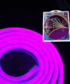 Alternative view of Striscia LED Neon 5M 8.5W/M 12V 120LED Modellabile e Tagliabile IP65 Impermeabile Purple Angolazione Luce 120