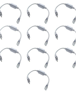 10 Pezzi Alimentatore Raddrizzatore 6A con Cavo per Striscia Led COB 220V IP65