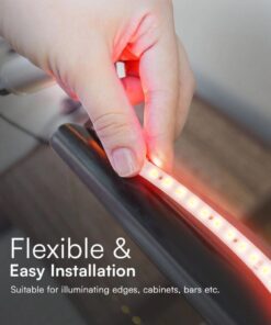 10m Striscia Led 220V Spina Schuko 16A SMD 2835 AC 220V 10.5W/M Rosso IP65