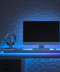 10m Striscia Led 220V Spina Schuko 16A SMD 2835 AC 220V 10.5W/M Blu IP65