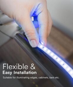 10m Striscia Led 220V Spina Schuko 16A SMD 2835 AC 220V 10.5W/M Blu IP65