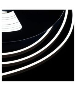 24V Bobina Striscia LED Neon Flex Bianco Neutro 4000K 10 Metri IP65 10W/M Tagliabile