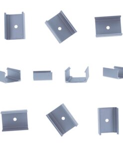 10 PZ Clip Guida Gancio Metallico Per Fissaggio Del Wall Washer Pieghevole