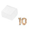 15 Gommini PVC di Chiusura per Striscia LED Impermeabile Passo 10mm Interno 13x7mm