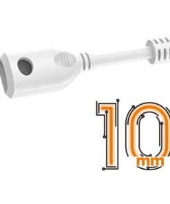 Spina Alimentatore Trasformatore Raddrizzatore 2 Pin Passo 10mm Modello Bombatura Ovale Con Interruttore Connettore Rapido Per Striscia Led 220V Mono Colore