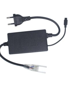 Spina Alimentatore Trasformatore Raddrizzatore 4 Pin Passo 12mm Connettore Rapido Tapo Incluso Per Striscia Led 220V RGB Modello Con Telecomando