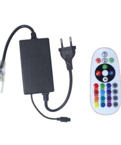 Alternative view of Spina Alimentatore Trasformatore Raddrizzatore 4 Pin Passo 12mm Connettore Rapido Tapo Incluso Per Striscia Led 220V RGB Modello Con Telecomando