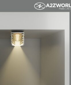 Kit Profilo Alluminio Completo Da 2 Metri Per Striscia Led, Standard Alta, Dimensione 14.2X14.3mm, Larghezza Interna 10mm, 103g/m, Copertura Opale, Tappi Chiusura e Clip Fissaggio Incluso