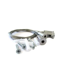 Kit Staffe Fissaggio a Sospensione Per Pannello Led 120x30 60x60 SV6059 SV6012 e Per Profilo Alluminio BA1814