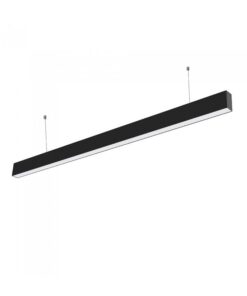 Lampada Led Lineare A Sospensione Slim 120cm 40W Corpo Nero Neutro 4000K Allungabile Chip Samsung SKU-21374