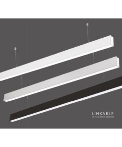 Alternative view of Lampada Led Lineare A Sospensione Slim 120cm 40W Corpo Nero Neutro 4000K Allungabile Chip Samsung SKU-21374