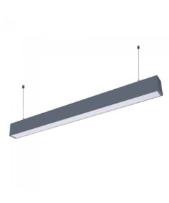 Lampada Led Lineare A Sospensione 60W Corpo Nero Doppia Illuminazione UP-DOWN Dimmerabile 1-10V SKU-379