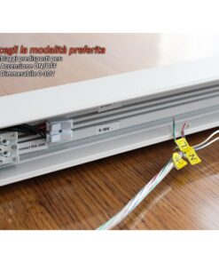 Lampada Led Lineare A Sospensione 40W UGR 19 Colore Corpo Bianco 4000K Neutro Dimmerabile 0-10V Allungabile Linkable Fino a 12 Metri SKU-21383