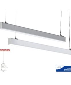 Alternative view of Lampada Led Lineare A Sospensione 40W UGR 19 Colore Silver Alluminio Neutro 4000K Dimmerabile 0-10V Allungabile Linkable Fino a 12 Metri SKU-21384