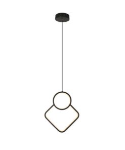 Lampadario LED a Sospensione 12W dal Design Moderno 28*196cm Colore Nero 4000K SKU-14999