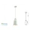 Lampadario Led a Sospensione Coppa Campana in Metallo 7W 4000K Colore Bianco Con Plexiglass SKU-3929