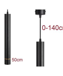 Alternative view of Lampada Led A Sospensione A Cilindro 5W Colore Nero Luce Caldo 2700K Angolo 30 Gradi CRI 90