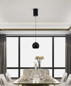 Lampadario LED a Sospensione 8.5W 850lm a Forma di Campana Colore Nero D120mm 3000K SKU-7998