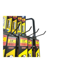 Espositore per Spazzole Tergicristallo Auto 2 Livelli Con Totale 16 Ganci