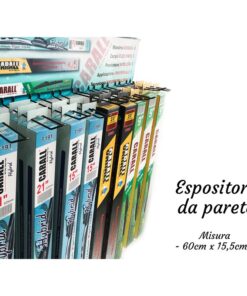 Espositore Da Parete Muro Per Spazzole Tergicristallo Auto Con Totale 9 Ganci