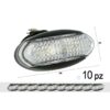 10 Pezzi Fanali Laterali LED 12V 24V Bianco Freddo per Luci Cortesia Camper Furgone