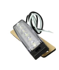 10 Pezzi Fanali Laterali LED 12V 24V Bianco Freddo Luce Cortesia Targa Camper