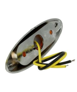 10 Pezzi Fanali Laterali LED 12V 24V Arancione per Luci Cortesia Camper Barca