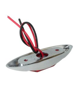 10 Pezzi Fanali Laterali LED 12V 24V Rosso Luce Ingombro Cortesia Targa Camper Barca