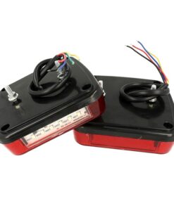 Kit Fanali Led Posteriori 24V 12V Con Luci Posizioni Stop Frecce Targa 4 In 1 Per Camion Rimorchio Caravan