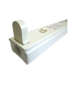 Portalampada Plafoniera Singolo Tubo Neon T8 A Led Da 60cm Interno IP20