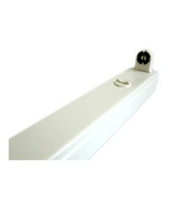 Portalampada Plafoniera Singolo Tubo Neon T8 A Led Da 60cm Interno IP20